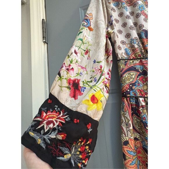 Jhonny Was TIERRA ZONIA DRESS 100% silk - Picture 14 of 16